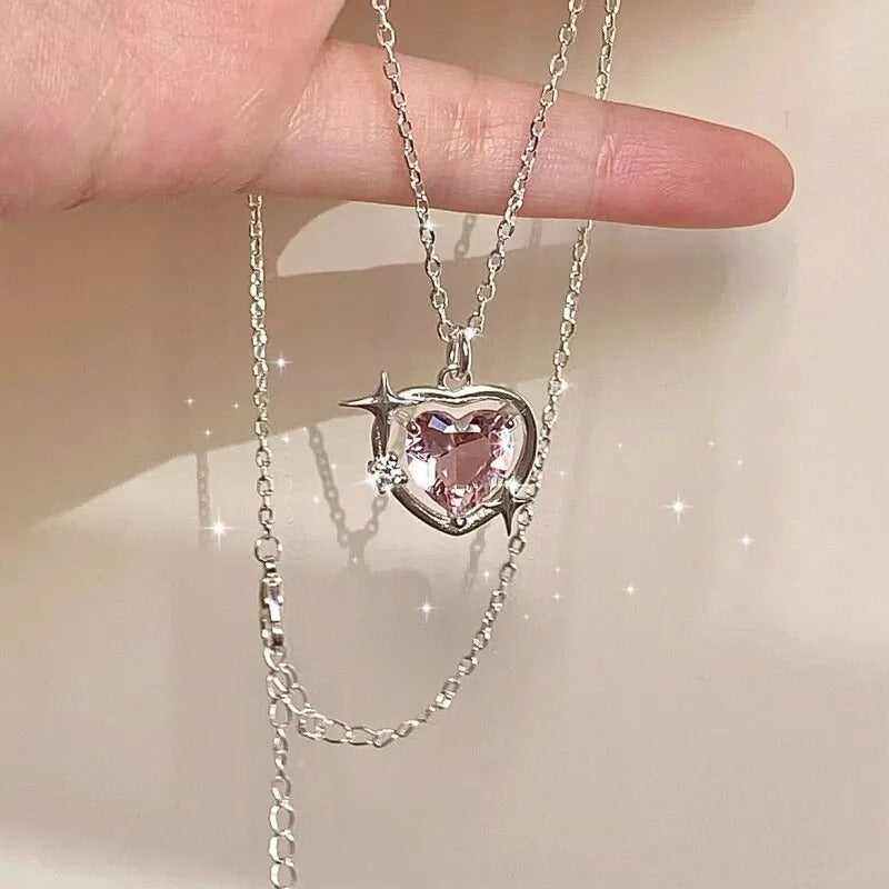 Rose Heart Necklace